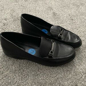 Black loafers